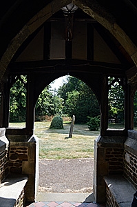 The interior of the south porch July 2013